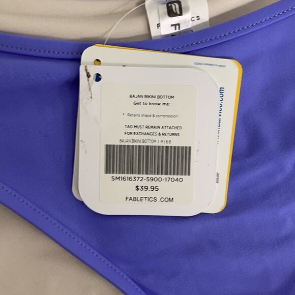 FABLETICS Swim Bajan Hipster Bikini Bottom Purple Athletic Beach Medium NWT - Picture 2 of 11